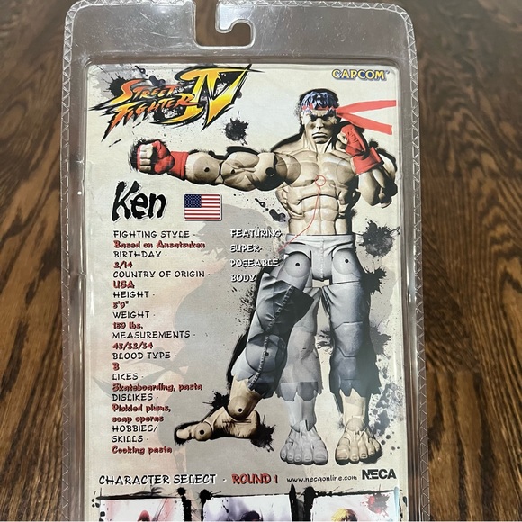 NECA Capcom Street Fighter IV Fighting Game - Ken Action Figure - Picture 9 of 9